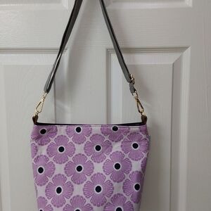 Purple Floral Shoulder Bag